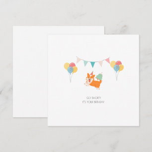 HAPPY BIRTHDAY CORGI CARD