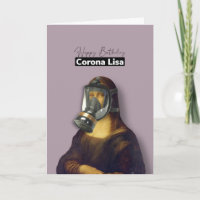 Happy Birthday Corona Lisa card