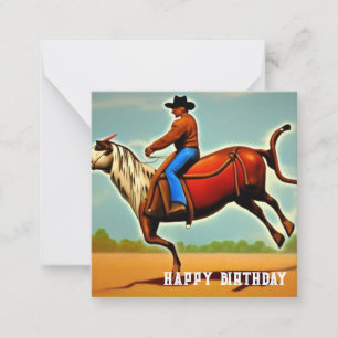 Happy Birthday Cowboy Card