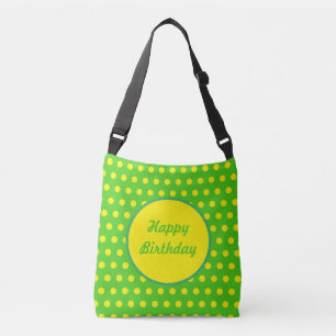 Happy Birthday Crossbody Bag (Neon Green)