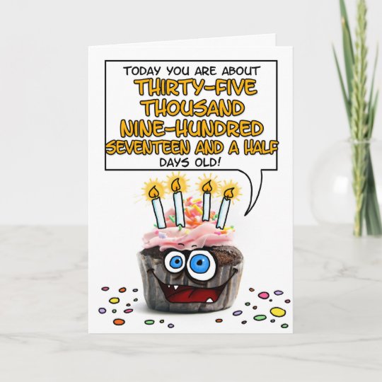 Happy Birthday Cupcake - 98 years old Card | Zazzle.ca