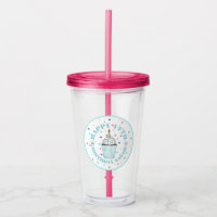 Happy Birthday Cupcake w/ Candle Party Favour