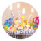 Happy Birthday Cupcake with Candles