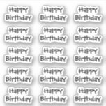 Happy Birthday Custom Age Text Colour Black White<br><div class="desc">Designed with custom text "Happy Birthday" perfect for birthday party! You can change the text to customize for another event or occasion or you can change the colour or font too as you need!</div>