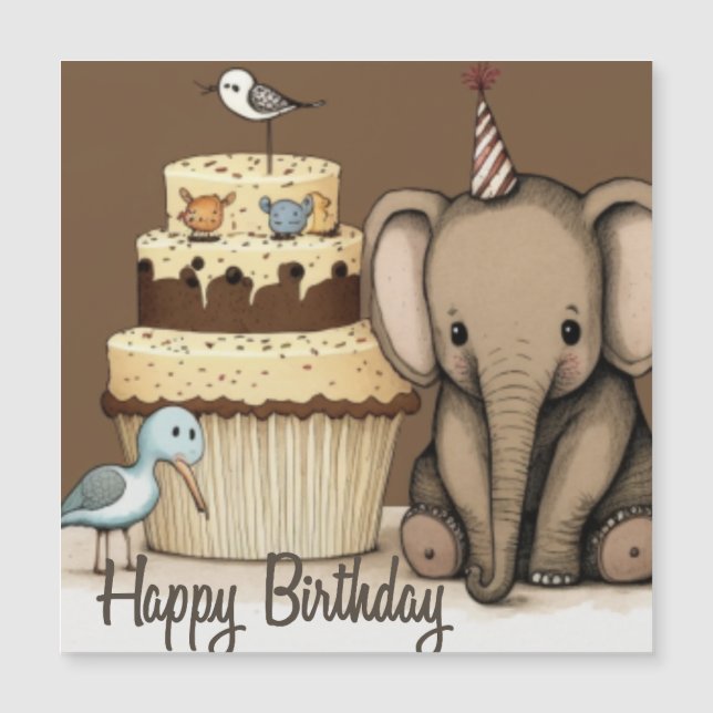 Happy Birthday custom card (Front)