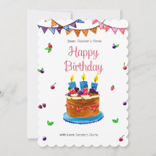 Happy Birthday Custom Card