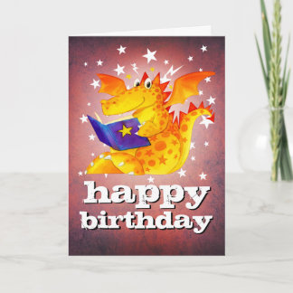 Happy Birthday! Custom Magical Kid's Dragon Card