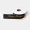 Happy Birthday Custom Text Black Chic