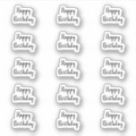 Happy Birthday Custom Text Colour Black White Cool<br><div class="desc">Designed with custom text "Happy Birthday" perfect for birthday party! You can change the text to customize for another event or occasion or you can change the colour or font too as you need!</div>
