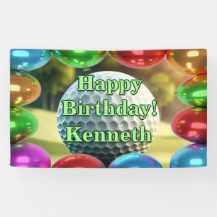 Happy Birthday custom Vinyl Banner, 3' x 5' Banner