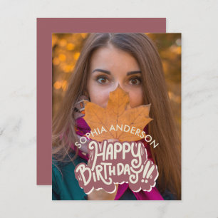 Happy Birthday Customizable Card