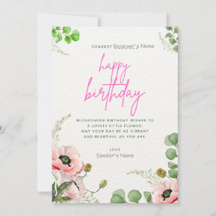 Happy Birthday Customizable Digital Greeting Card