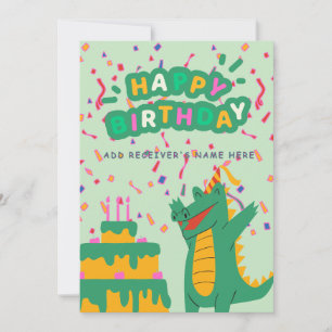 Happy Birthday Customizable Digital Greeting Card