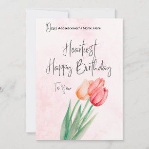 Happy Birthday Customizable Digital Greeting Card