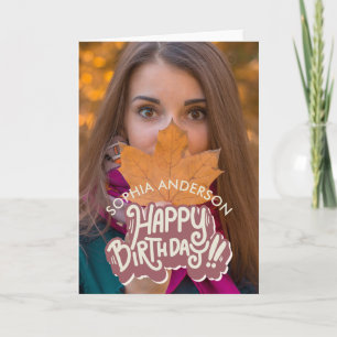 Happy Birthday Customizable Note Card