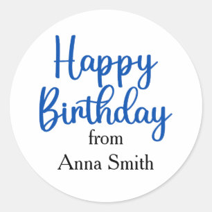 Happy Birthday Customizable Stickers