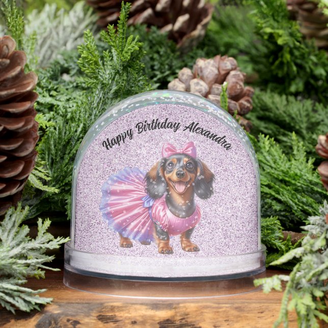 Happy Birthday Customized Child's Snow Globe (Winter)