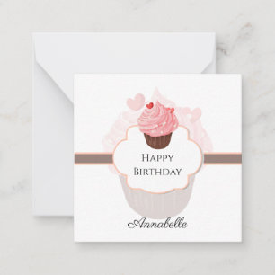 Happy Birthday   Customized   Cupcake and Sweets Card