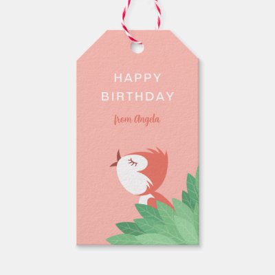 Happy Birthday Cute Bird Chick Girly
