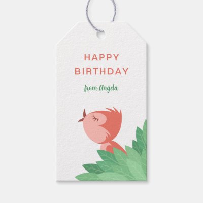 Happy Birthday Cute Bird Chick Girly