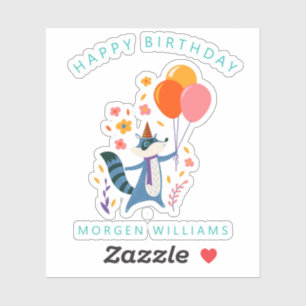 Happy Birthday cute birthday fox
