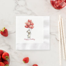Happy Birthday Cute Dog Balloons