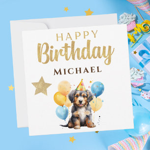 Happy Birthday Cute Dog Card