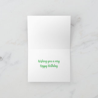 Happy Birthday Cute Dog Folded Greeting Card