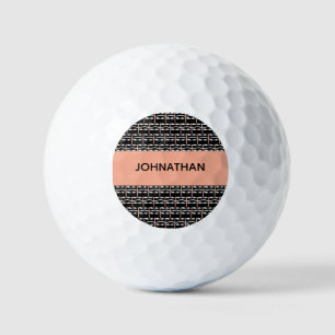 Happy Birthday, Cute Ethnic African Pattern Square Golf Balls