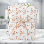 Happy Birthday Cute Ghosts Wrapping Paper Sheet<br><div class="desc">The perfect gift tags for a fun Halloween themed October birthday! Featuring happy ghosts and text that reads, Happy Boo-thday!</div>