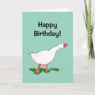 Happy birthday! (cute goose) card