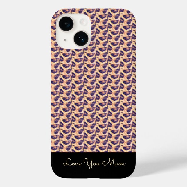Happy Birthday Cute Leopard Pattern  Case-Mate iPhone Case (Back)