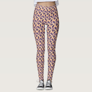 Happy Birthday Cute Leopard Pattern Leggings