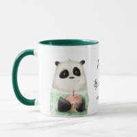 Happy Birthday Cute Panda Cake Personalized Name