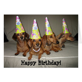 Happy Birthday Dachshund Gifts - T-Shirts, Art, Posters & Other Gift ...