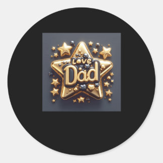Happy Birthday Dad1  Classic Round Sticker