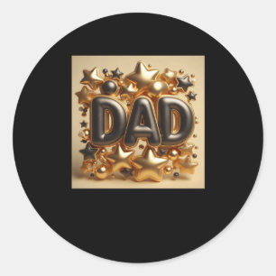 Happy Birthday Dad9  Classic Round Sticker