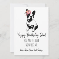 Happy Birthday Dad From The Dog French Bulldog
