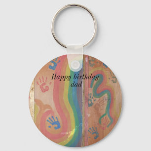 Happy Birthday Dad-graphics Keychain