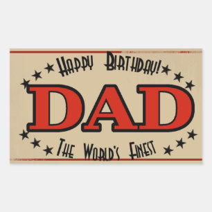 Happy Birthday Dad Label