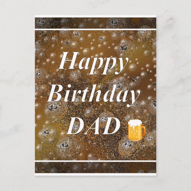 Happy Birthday DAD Postcard (Front)