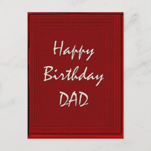 Happy Birthday Dad Postcard