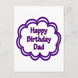 Happy Birthday Dad Postcard