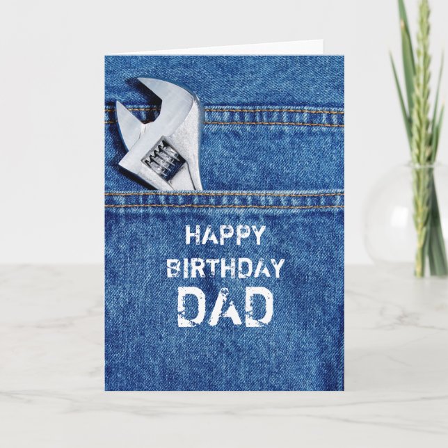 Happy Birthday Dad Tool Card (Front)