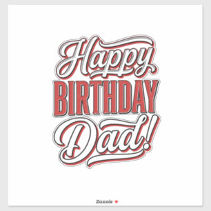Happy Birthday Dad Vintage Typography Shirt Design