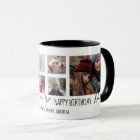 Happy Birthday Daddy 6 Photo Collage White