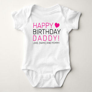 Happy birthday daddy baby on sale clothes