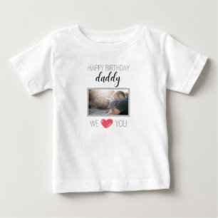 HAPPY BIRTHDAY DADDY BABY T-SHIRT PERSONALIZED