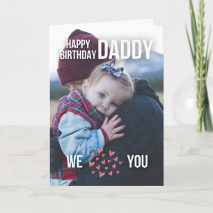 HAPPY BIRTHDAY DADDY CARD CUSTOM PHOTO AND TEXT