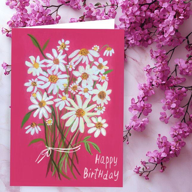 Happy Birthday Daisy Bouquet Customize it! Card (Happy Birthday Daisy Bouquet Customize it! Card
)